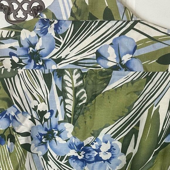 Kasper Linen‎ Blend Tropical Print Blazer - Picture 9 of 13